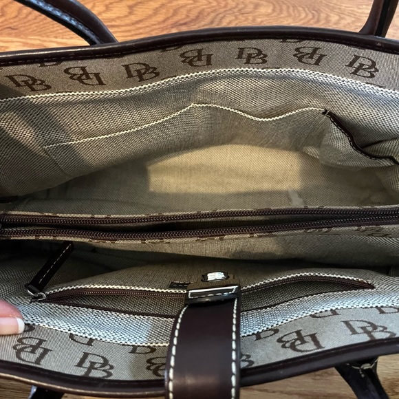 Dooney & Bourke Signature Canvas Satchel, Excellent - Picture 12 of 16